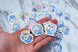 blue cute penguin  Stickers set/beautiful penguin  Planner Stickers/ Filofax Stickers/Lap top stickers/Scrapbook Sticker