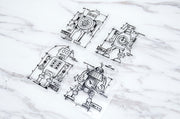 Robots  clear Stamp / Anonymous - Tim Holtz clear stamp /robots transparent stamp /rubber stamp