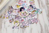 Rabbit stickers set/ Planner Stickers/ Filofax Stickers/cute bunny Sticker Flakes/Desert Watercolor stickers/OS058