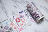 Cinema ticket washi tape/air mail washi tape /Movie Tickets Washi Tape/Vintage Washi Tape / Masking tape/ japanese washi tape/planner tape