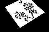 Branch of flower stencil/ flower Bullet Journal Stencil/Notebook Stencil /Bullet Journal Stencil/ plastic Stencil