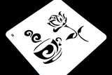 Coffee and flower Stencil  / flower Bullet Journal Stencil/Notebook Stencil /Bullet Journal Stencil/ plastic Stencil
