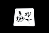 Coffee and flower Stencil  / flower Bullet Journal Stencil/Notebook Stencil /Bullet Journal Stencil/ plastic Stencil