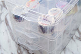 3 layer Washi tape Storage Case /Washi Tape Organizer/ Masking Tape Organizer / Washi Tape Holder/Plastic Storage Box Cosmetic Case