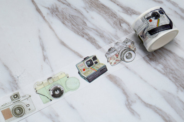 Retro Photography Washi Tape/ Vintage camera washi tape / Antique Camera Washi Tape/Planner Supplies/planner accessories