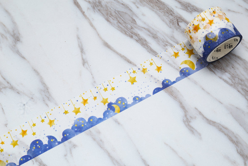 Stars and sea Washi Tape Washi Tape/star and moon Washi Roll /stars washi tape / /deco tape/planner washi tape/album emblishment