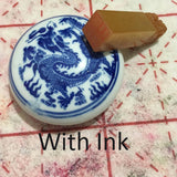 Engraved Dragon Chinese Chop Stone Seal /stone  Stamp/ Personalize With Your Name stone stamp/wedding box gift set