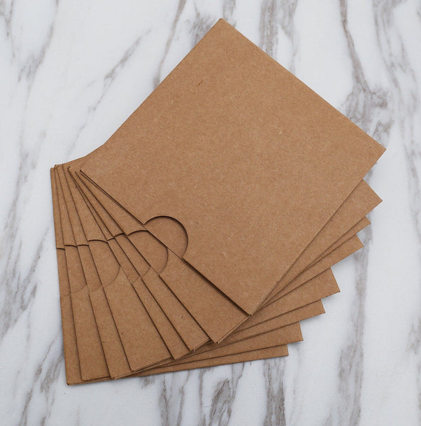 kraft paper sleeves /Recycled  Rigid Kraft Paper 3 CD Sleeves /Kraft sleeves /kraft envelope /CD envelopes