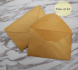 25pcs Rectangle gold color paper  Envelopes /wedding invitation  envelopes /  Envelopes/gift packing