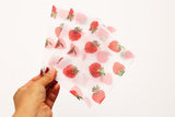 Sweet Strawberry clear envelopes /vitage  clear Envelopes /Cute Fruit Summer Clear Envelopes /A2 Glassine Envelopes