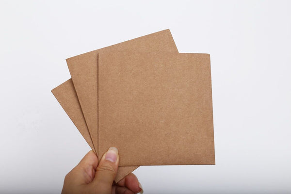 custom your design kraft paper sleeves /Recycled  Rigid Kraft Paper 3 CD Sleeves /Kraft sleeves /kraft envelope /CD envelopes