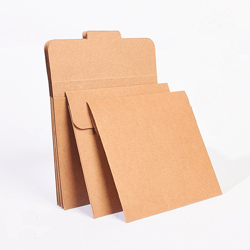 recycled card cd sleeves cd sleeve recycled kraft paper/ CD sleeves /CD box set kraft paper sleeves /recycled rigid Kraft Paper 3 CD sleeves /Kraft sleeves