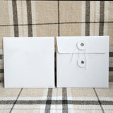 String Paper Sleeves / Square Envelope with String & Button Closure /String Tie Envelopes / CD sleeves /CD box set kraft paper sleeves /