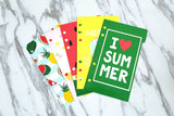 Summer  Planner Dividers/l love summer planner  dividers /A5 dividers /Personal dividers /watermelon Planner divider set /