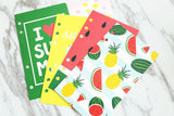 Summer  Planner Dividers/l love summer planner  dividers /A5 dividers /Personal dividers /watermelon Planner divider set /