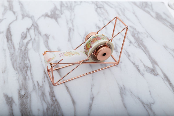 rose gold Tape Dispenser/ minimalist tape dispenser/rose gold  office desk accessory/ office gift modern desk decoration  dispenser