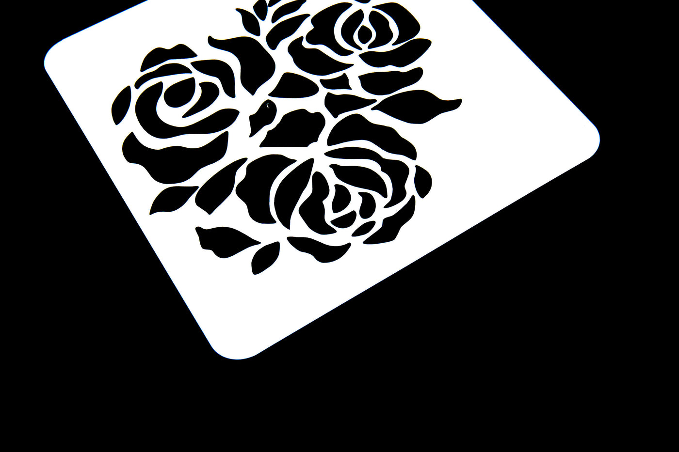 rose  stencil /flower Journal Stencil /Notebook Stencil/cute flower  stencil /Bullet Journal Stencil/ plastic Stencil