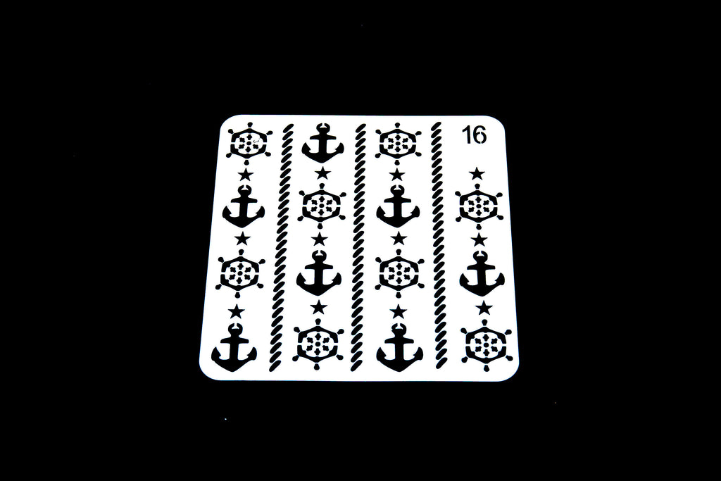anchor Bullet Journal Stencil/Nautical stencil/compass template/Notebook Stencil /Bullet Journal Stencil/ plastic Stencil