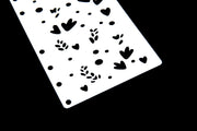 footprints  Bullet Journal Stencil/Footsteps stencil/Notebook Stencil/ snowflake  Bullet Journal Stencil/party stencil / plastic Stencil