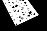 footprints  Bullet Journal Stencil/Footsteps stencil/Notebook Stencil/ snowflake  Bullet Journal Stencil/party stencil / plastic Stencil