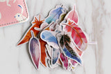 Beautiful Feather Stickers/colorful Filofax Stickers/decorative stickers/planner stickers/ Scrapbook Sticker/Schedule stickers/