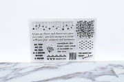Hearts Transparent stamp /twinkle star stamp/Love Quotes clear stamp/planner clear stamp