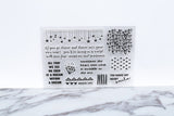 Hearts Transparent stamp /twinkle star stamp/Love Quotes clear stamp/planner clear stamp