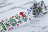 Botanical flowers Washi tape/Crafting washi  Tape /Scrapbooking Supply/botanical herb washi tape/