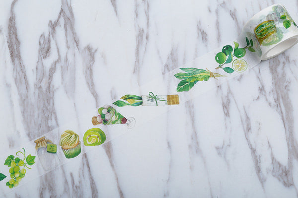 Green food Washi Tapes/ vegetable Washi Tape/kitchen Washi / Masking tape/ japanese washi tape/Planner Supplies
