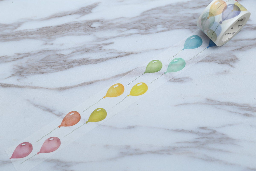 Colourful balloon Washi tape /translucent  washi tape /Balloon set  washi tape /multicolour set  Masking tape
