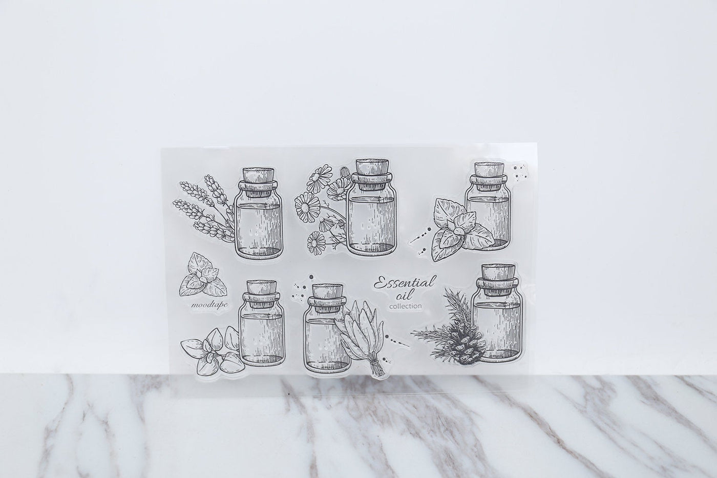 Flowers bottles Transparent stamp /Leaf clear stamp/Cork bottle clear stamp/Collectors bottle Rubber/ flowers clear stamp
