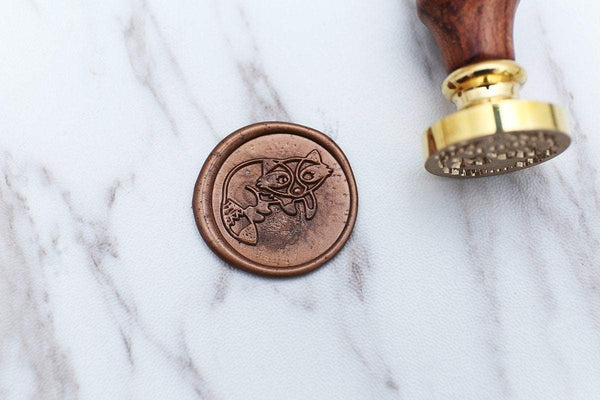 Raccoon Wax Seal Stamp/ forest animal Wax Seal Stamp/cute sealing /birthday or wedding  gift box set