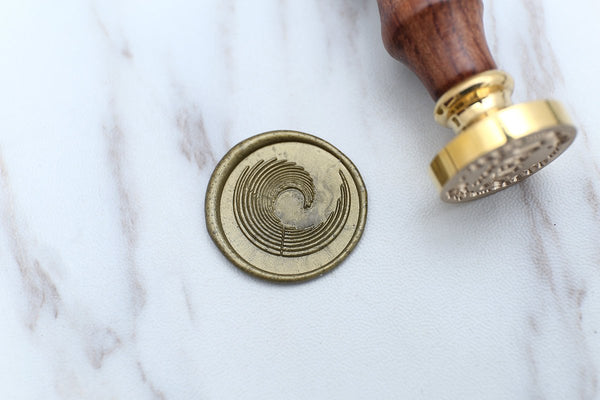 Big Swirl Wax Seal Stamp/ocean wave Wax Seal Stamp/symbol sealing wax/birthday or wedding gift box set