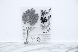 Tree and leaves clear Stamp/falling leaf Rubber Stamp/tree Clear Transparent Stamp/happy birthday clear stamp /clear stamps