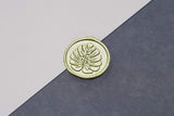 Monstera leaf Wax Seal Stamp/tropical leaf  Wax Seal Stamp/tropical Wedding wax seal stamp/greenery plant wedding wax seal kit