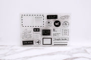 Airmail post card clear Stamp/ Postage Rubber Stamp/Airmail Par Avion Clear Transparent Stamp/ Fragile, Issue