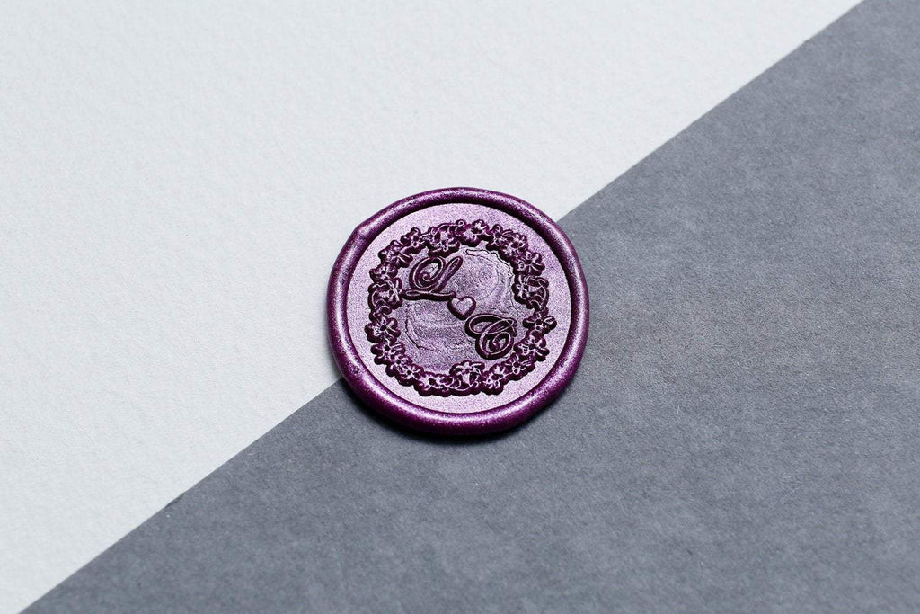 Personalized Monogram Sealing Wax Stamp Wedding Invitation Custom Retro  Vintage