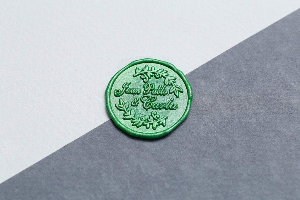 Custom Wax Seal Stamp - Personalized Sealing Wax Stamp - Wedding Invitation  Wax Stamp Kit - Custom Monogram Wedding Seal - 20mm~50mm Stamp