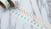 Set of 3 heart  Washi Tape/Gold Foil Hearts Washi Tape /White Red Heart  Washi Tape/love hearts washi tape/Pineapple washi tape