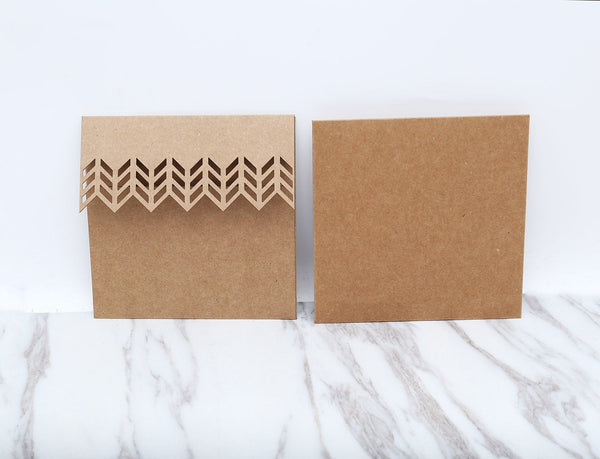 Chevron Kraft Paper CD Sleeve/Kraft Paper Envelopes / Kraft Wedding Envelope/Photographer Packaging/ Photographer CD Packaging