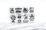 Vocation Clear Rubber Stamp/Time to travel Clear Stamp/Travel season clear stamp