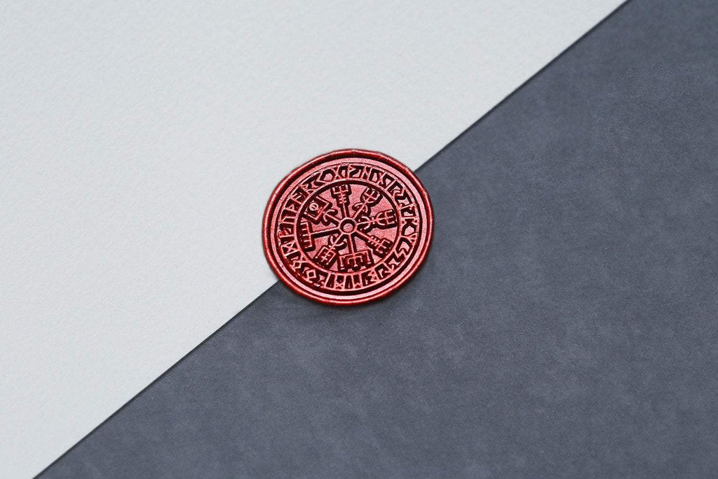 Viking Rune Vegvisir Wax Seal Stamp/Vegvisir Wax Seal Stamp/Custom Vik –  DokkiDesign