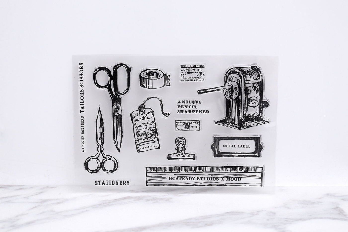 Scissors clear Stamp/ Stationery Rubber Stamp/tape  Clear Transparent Stamp/ binder clear stamp,stamp