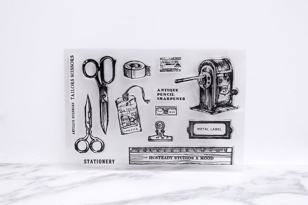 Scissors clear Stamp/ Stationery Rubber Stamp/tape  Clear Transparent Stamp/ binder clear stamp,stamp