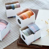 Rainbow deco Washi Tapes/5 rolls assorted color Washi Tape Gift Box/Washi tape Set/ forest Washi tape/ japanese washi tape/planner tape