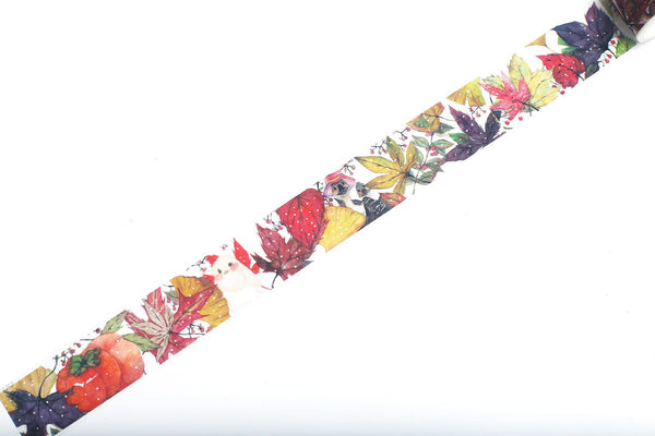 Maple Leaves Washi Tape/autumn leaves washi/ Masking tape/ japanese washi tape/Planner Supplies/OT036