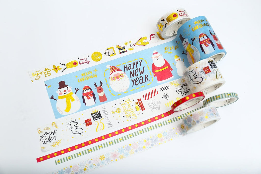 Set of 6 Christmas  Washi Tape/Merry Christmas Washi Tape / Masking tape/ japanese washi tape/Planner Supplies/OT0109