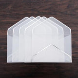 White clear envelopes/Sliver and gold Clear Envelopes / Glassine Envelopes/gift packing