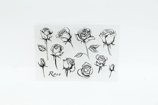 Rose Clear Rubber Stamp/beautiful rose  Clear Stamp/Retro rose clear stamp/lily many beautiful flowers