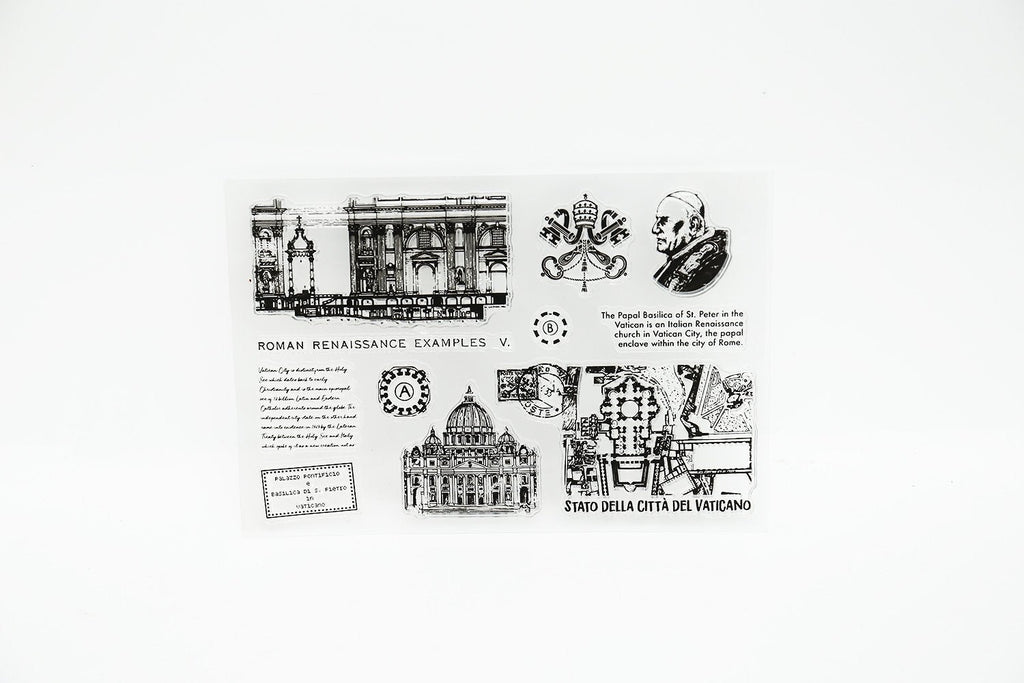 Roma Transparent Stamp/Roma Clear Stamp Set /Planner stamp/journal stamp/